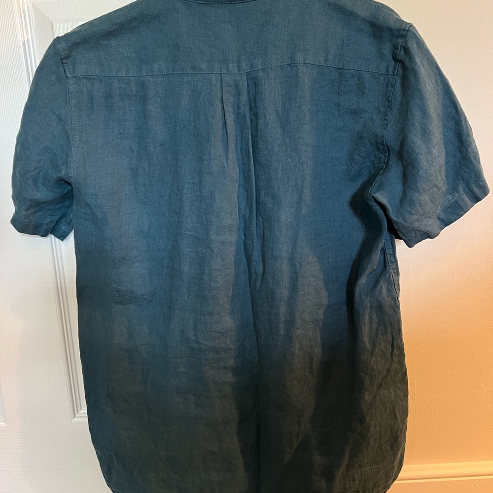 Bed Threads Teal (Petrol) Linen Short Set - Picture 4 of 7